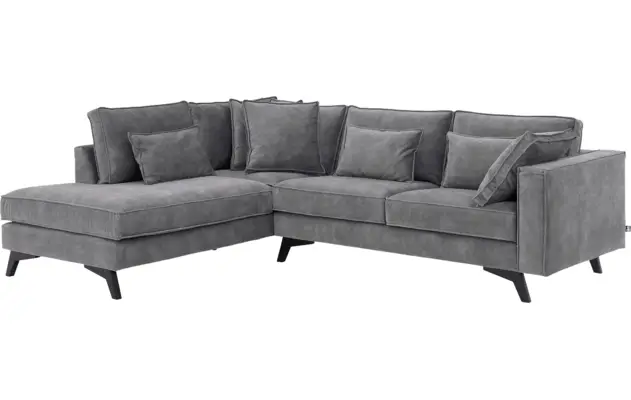 Goossens hoekbank chambre grijs stof - 8235642-goossens-chambre-bank-stof-grijs-02