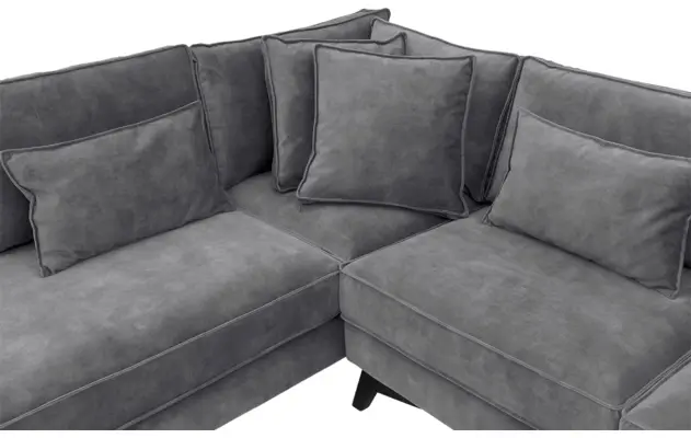 Goossens hoekbank chambre grijs stof - 8235642-goossens-chambre-bank-stof-grijs-06