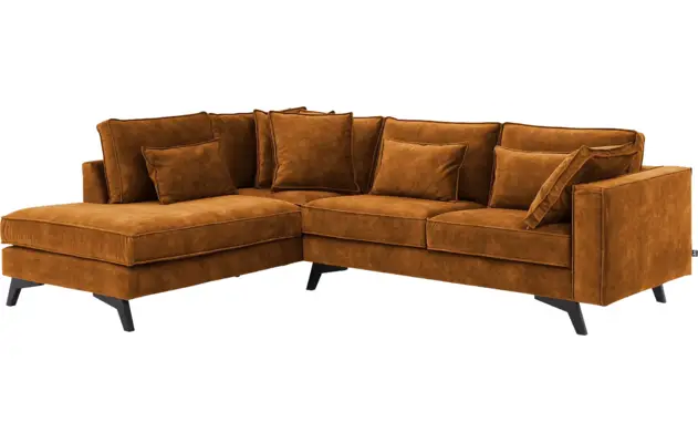 Goossens hoekbank chambre bruin stof - 8235645-goossens-chambre-bank-stof-bruin-02
