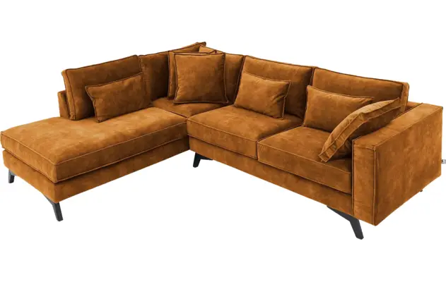 Goossens hoekbank chambre bruin stof - 8235645-goossens-chambre-bank-stof-bruin-05