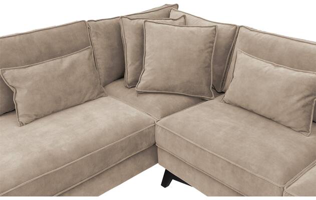 Goossens hoekbank chambre beige stof - 8235646-goossens-chambre-bank-stof-bruin-06