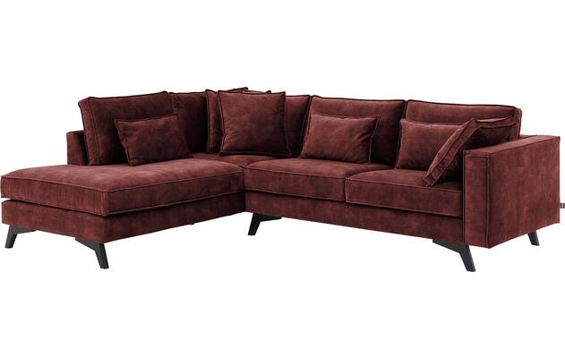 Goossens hoekbank chambre rood stof - 8235647-goossens-chambre-bank-stof-rood-02