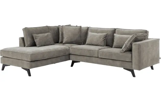 Goossens hoekbank chambre grijs stof - 8235652-goossens-chambre-bank-stof-grijs-02