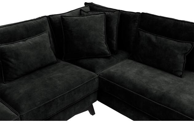 Goossens hoekbank chambre zwart stof - 8235664-goossens-chambre-bank-stof-zwart-06