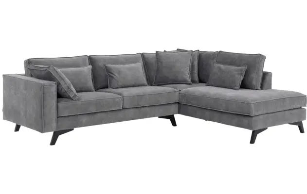 Goossens hoekbank chambre grijs stof - 8235667-goossens-chambre-bank-stof-grijs-02