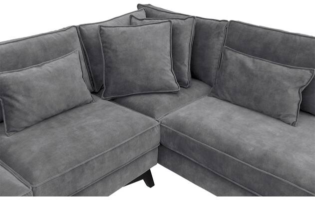 Goossens hoekbank chambre grijs stof - 8235667-goossens-chambre-bank-stof-grijs-06