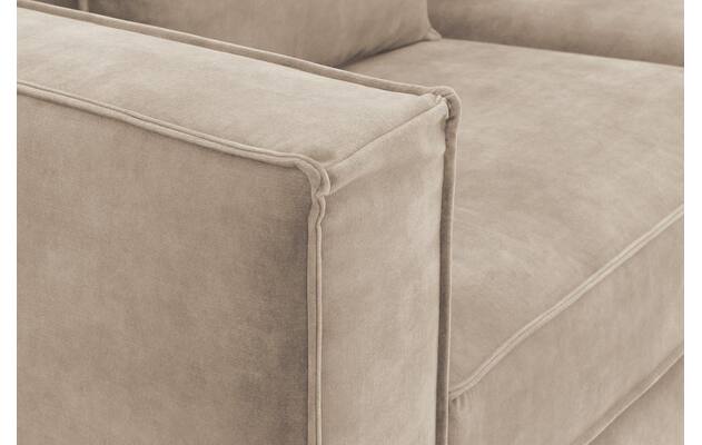 Goossens hoekbank chambre beige stof - 8235671-goossens-chambre-bank-stof-bruin-07