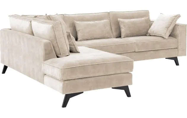 Goossens hoekbank chambre beige stof - 8235681-goossens-chambre-bank-stof-bruin-04