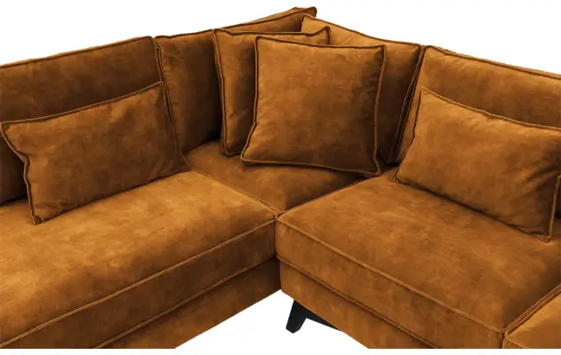 Goossens hoekbank chambre geel stof - 8235686-goossens-chambre-bank-stof-geel-06
