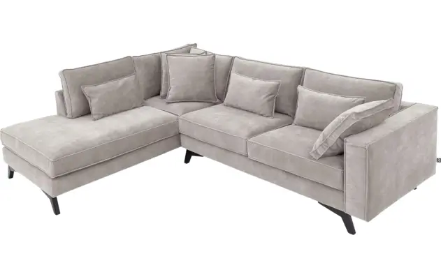 Goossens hoekbank chambre grijs stof - 8235691-goossens-chambre-bank-stof-grijs-05