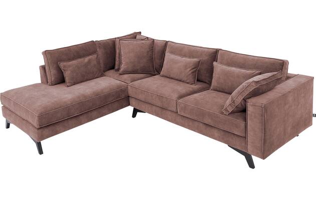 Goossens hoekbank chambre roze stof - 8235693-goossens-chambre-bank-stof-roze-05