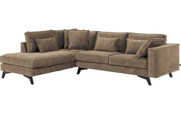 Goossens hoekbank chambre bruin stof - 8235694-goossens-chambre-bank-stof-bruin-02