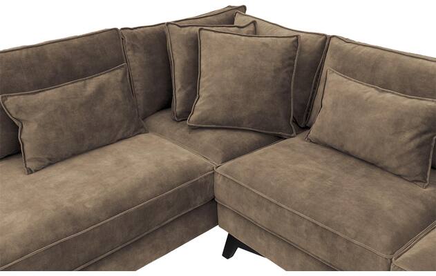 Goossens hoekbank chambre bruin stof - 8235694-goossens-chambre-bank-stof-bruin-06