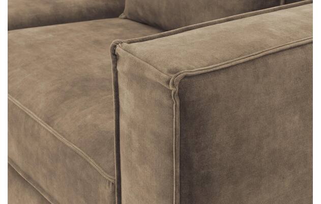 Goossens hoekbank chambre bruin stof - 8235694-goossens-chambre-bank-stof-bruin-07