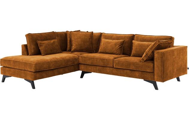 Goossens hoekbank chambre bruin stof - 8235695-goossens-chambre-bank-stof-bruin-02