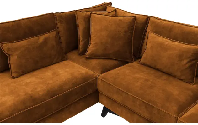 Goossens hoekbank chambre bruin stof - 8235695-goossens-chambre-bank-stof-bruin-06