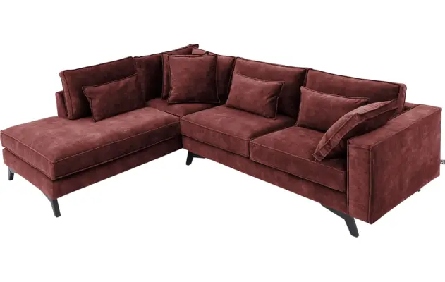 Goossens hoekbank chambre rood stof - 8235697-goossens-chambre-bank-stof-rood-05