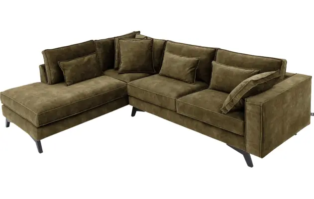 Goossens hoekbank chambre groen stof - 8235699-goossens-chambre-bank-stof-groen-05