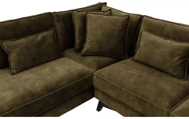 Goossens hoekbank chambre groen stof - 8235699-goossens-chambre-bank-stof-groen-06