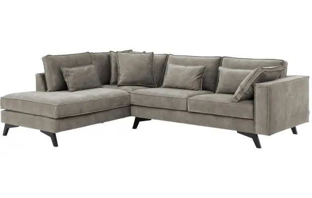 Goossens hoekbank chambre grijs stof - 8235702-goossens-chambre-bank-stof-grijs-02