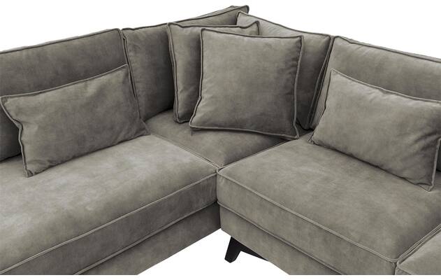 Goossens hoekbank chambre grijs stof - 8235702-goossens-chambre-bank-stof-grijs-06