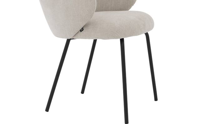 Goossens eetkamerstoel noomi beige stof - 8235779-goossens-noomi-stoel-onderdelen-metaal-06