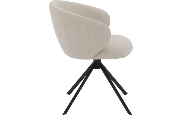 Goossens eetkamerstoel noomi beige stof - 8235796-goossens-noomi-stoel-onderdelen-metaal-03