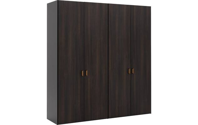 Goossens kledingkast ambra zwart hoogwaardig meubelplaat - 8241883-goossens-ambra-zwart-draaideuren-10