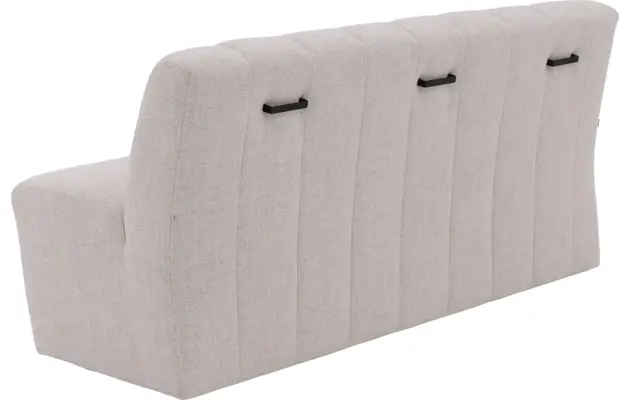 Goossens eetkamerbank lewise beige stof - 8242938-goossens-lewise-eetkamerstoel-stof-wit-02