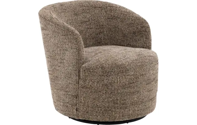 Goossens draaifauteuil milk bruin stof - 8243296-goossens-milk-fauteuil-stof-01