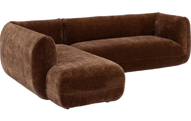Goossens hoekbank kelsey bruin stof - 8243402-gespiegeld-05