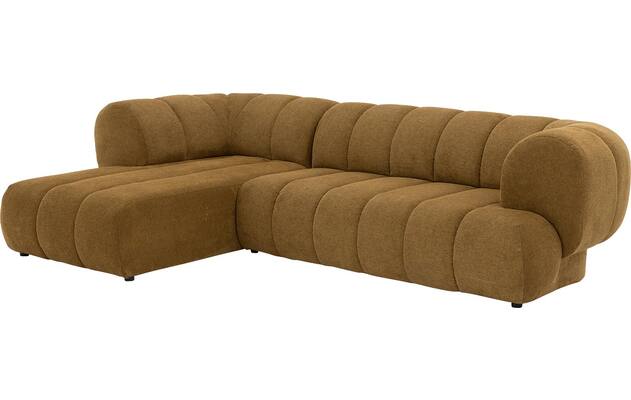 Goossens hoekbank weave geel stof - 8243949-gespiegeld-13