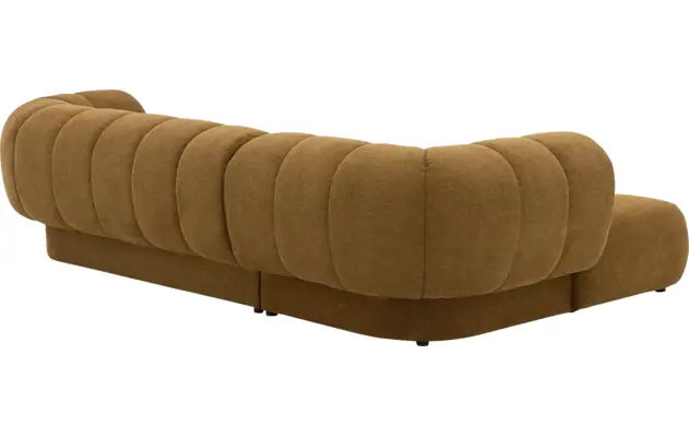 Goossens hoekbank weave geel stof - 8243949-gespiegeld-22