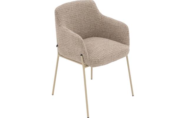 Goossens eetkamerstoel pepijn beige stof - 8244097-goossens-pepijn-eetkamerstoel-stof-bruin-05