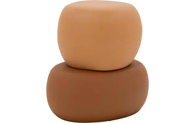Goossens bijzettafel pebble bruin vezelcement - 8244134-goossens-pebble-kleinmeubel-vezelcement-08