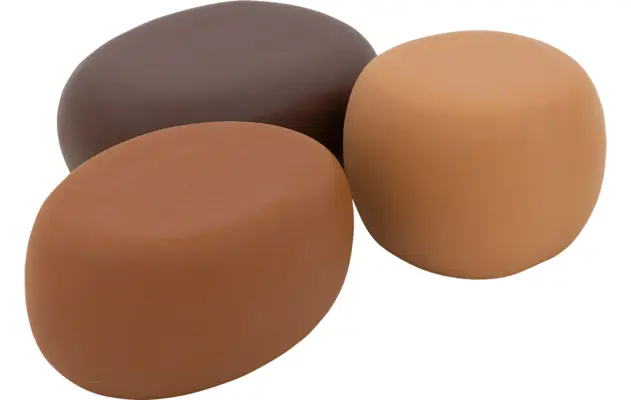Goossens bijzettafel pebble bruin vezelcement - 8244134-goossens-pebble-kleinmeubel-vezelcement-09