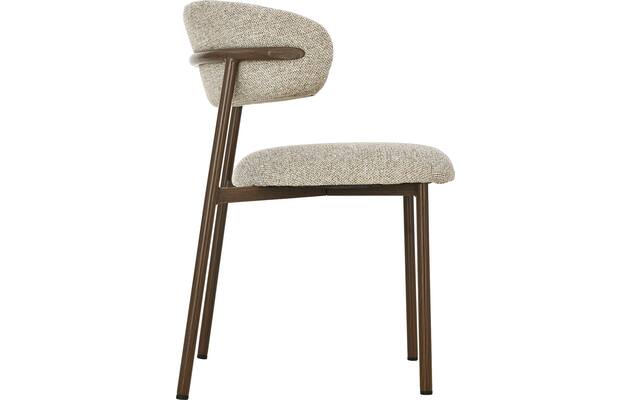 Goossens basic eetkamerstoel siem beige stof - 8251687-goossens-basic-siem-eetkamerstoel-stof-bruin-04