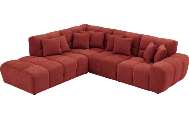 Goossens excellent hoekbank kubus rood stof - 8252715-gespiegeld-05