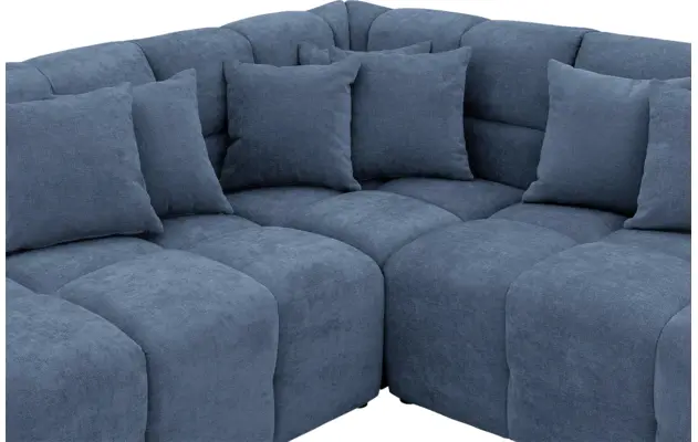Goossens excellent hoekbank kubus blauw stof - 8252716-gespiegeld-06