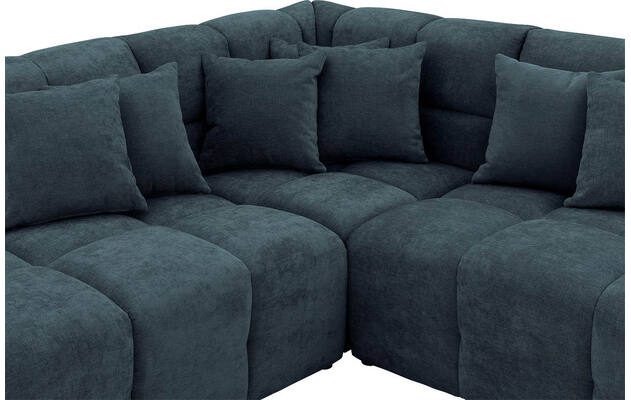 Goossens excellent hoekbank kubus blauw stof - 8252719-gespiegeld-06