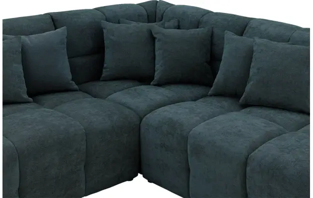 Goossens excellent hoekbank kubus groen stof - 8252721-goossens-excellent-kubus-bank-stof-groen-05
