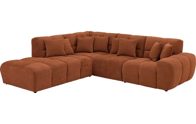 Goossens excellent hoekbank kubus bruin stof - 8252725-gespiegeld-03