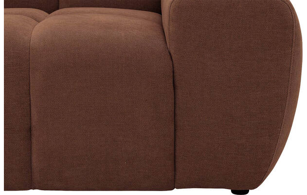 Goossens excellent hoekbank kubus bruin stof - 8252726-gespiegeld-09