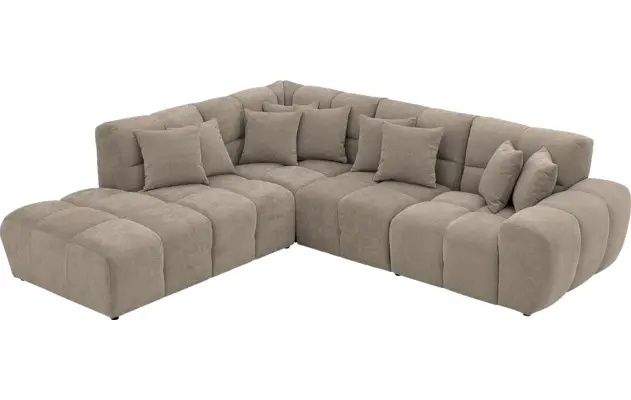 Goossens excellent hoekbank kubus bruin stof - 8252730-gespiegeld-05