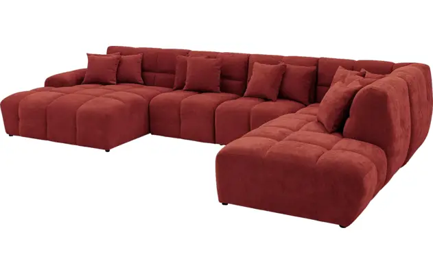 Goossens excellent u bank kubus rood stof - 8252731-goossens-excellent-kubus-bank-stof-rood-04