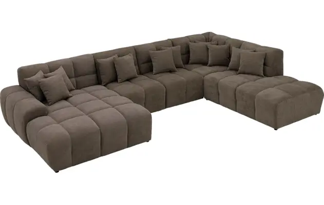 Goossens excellent u bank kubus bruin stof - 8252744-goossens-excellent-kubus-bank-stof-bruin-05