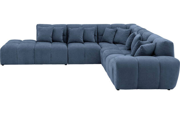 Goossens excellent hoekbank kubus blauw stof - 8252748-gespiegeld-04