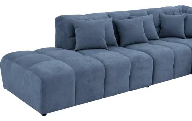 Goossens excellent hoekbank kubus blauw stof - 8252748-gespiegeld-07