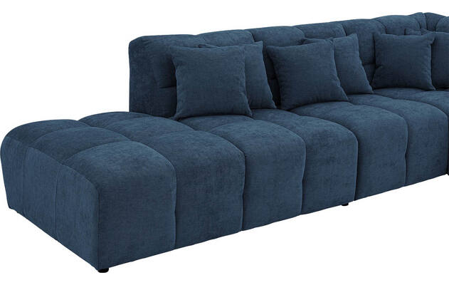 Goossens excellent hoekbank kubus blauw stof - 8252749-gespiegeld-07