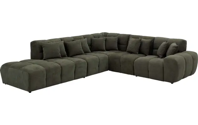 Goossens excellent hoekbank kubus groen stof - 8252754-gespiegeld-03